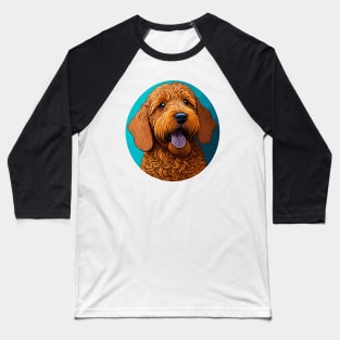 Golden Doodle Portrait Baseball T-Shirt